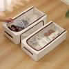 Large Capacity Underbed Shoe Storage Box Steel Frame Clothes Storage Organizer Shoe Basket  Bedroom