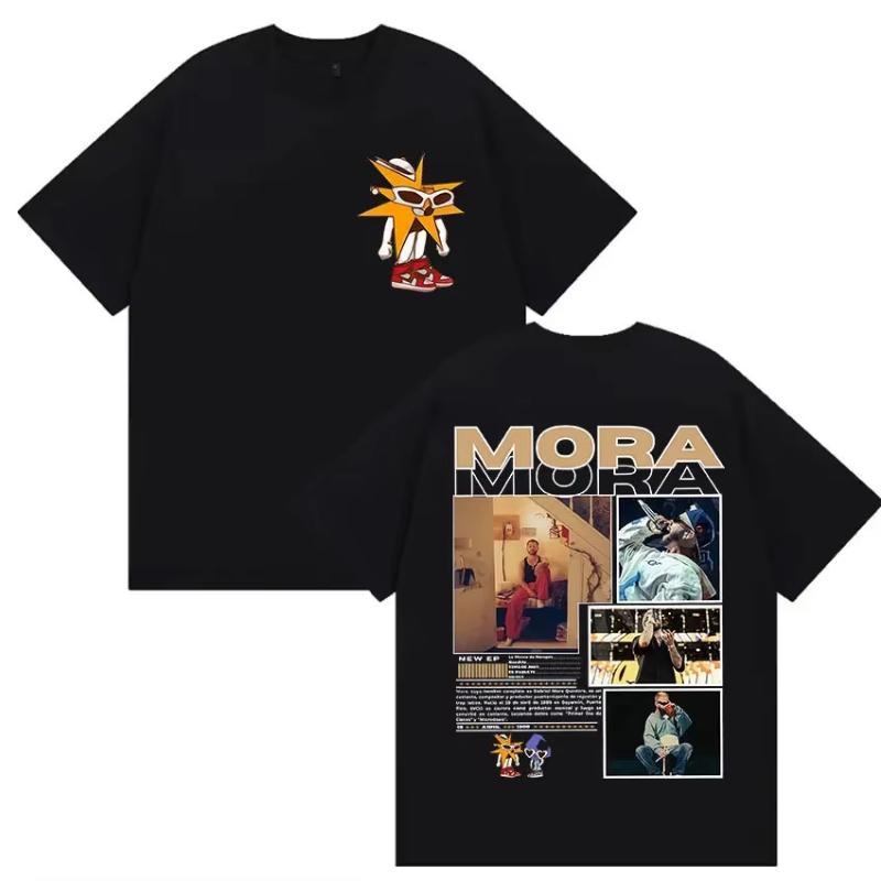 Rapper MORA Album Tour 2025 Merch Tee Shirt Unisexs Women Harajuku Fashion Vintage Tshirt Summer Casual Cotton Oversized T Shirts