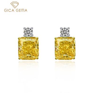 Orecchini a perno in argento sterling 925 9*10mm con zirconi Design unico Romantici Gioielli raffinati Regali per feste di matrimonio