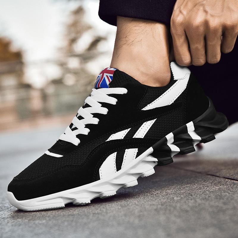 Buty sportowe wiosna męski trend nowe buty na ostrzu wersja koreańska latające tkane oddychające handel zagraniczny duży rozmiar buty męskie stragan uliczny buty codzienne