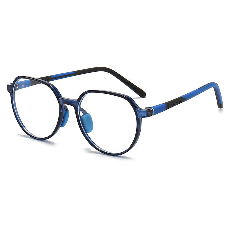 Children's Anti-Blue Light Polygon Glasses, No Prescription, TR90 Frame.