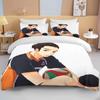 10 Sizes Haikyuu Bedding Sets Cartoon Quilt Bed Cover Anime Duvet Cover Pillow Case Sets Adult Children  Bedding Sets