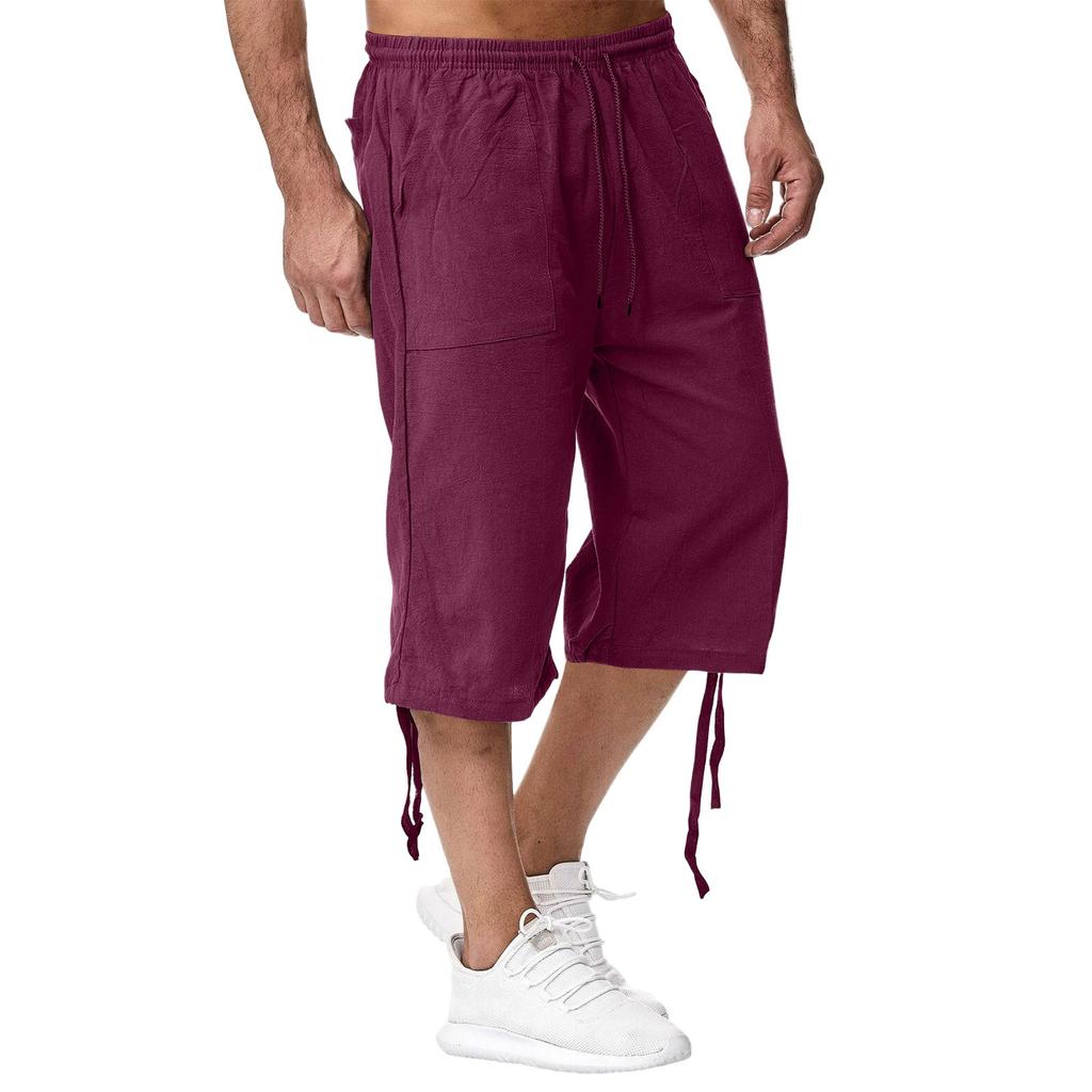 Men'S Casual Cotton And Linen Sports Pants, 70% Casual Pants