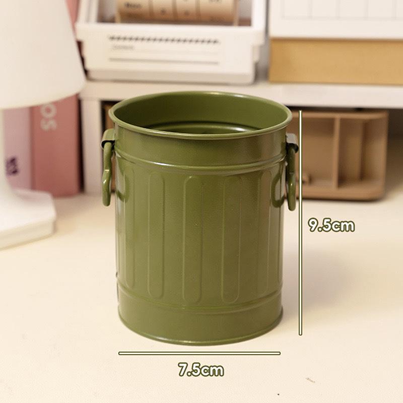 Diy Funny Large Mouth Pen Holder Cute Large-Capacity Pencil Holder Durable Stationery Container Makeup Brush Storage Bucket
