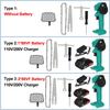 1200W 6 Inch Electric Chain Saw With 2 Battery Pruning ChainSaw Cordless Garden Logging Saw Woodworking Cutter Power Tool