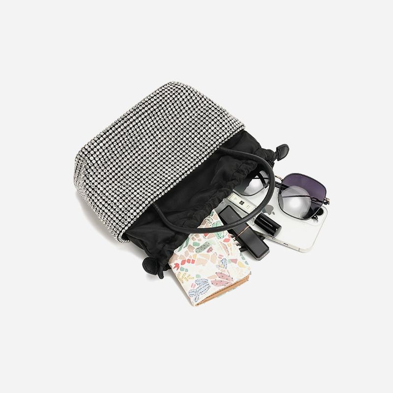 Water Diamond Small Handbag With Internal Pouch For City Outings And Work