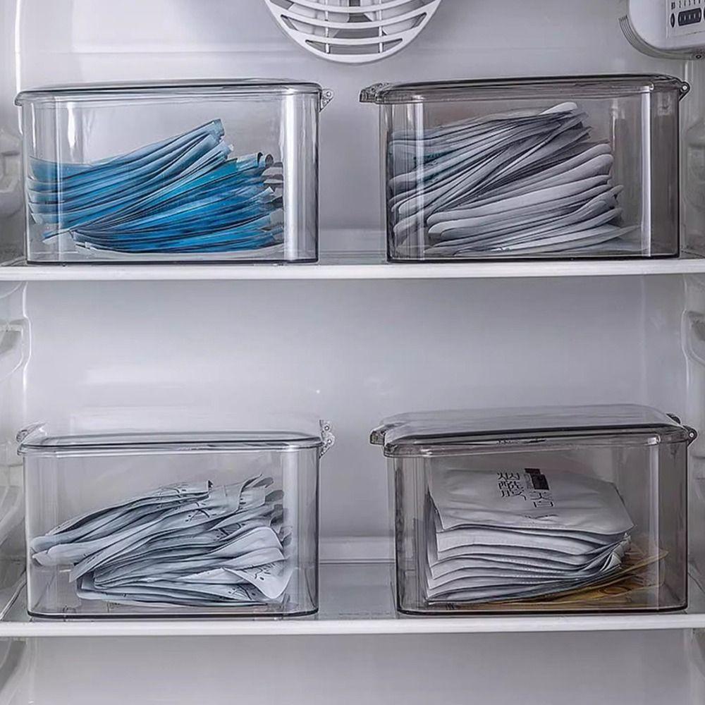 Acrylic Desktop Mask Storage Box Transparent Large Capacity Cosmetic Storage Case with Cover Dust-proof Sundries Organizer