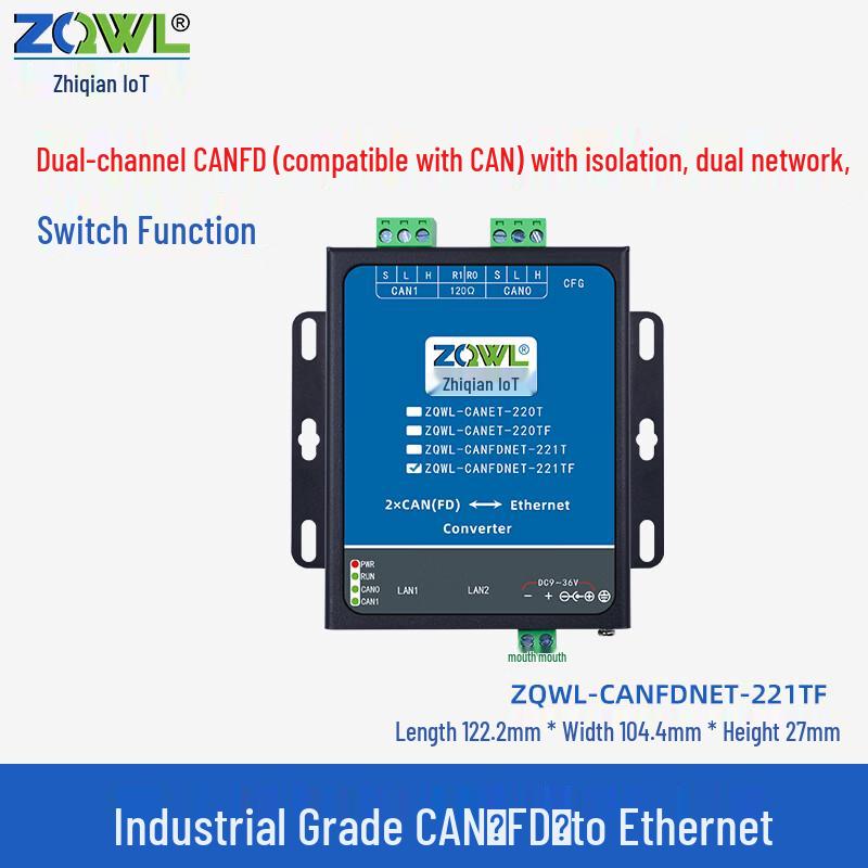 Multi-channel CAN to Ethernet CANFD Communication Module