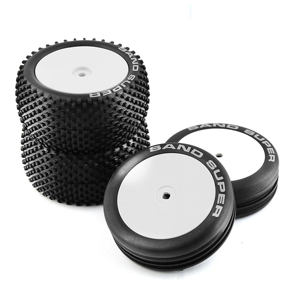 Ferngesteuertes Geländewagen, weiß, 82 und 87 mm Reifen, 4 Stück, Ersatz für XRAY XB2 Serpent SRX2 SRX4