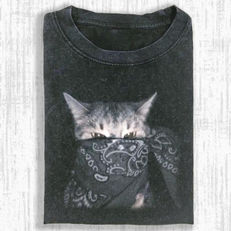 Süße Katze Geschenk T-Shirt Herren Damen Harajuku Oversized Unisex Kurzarm Streetwear hohe Qualität Paare Klassisch weich Retro Mode