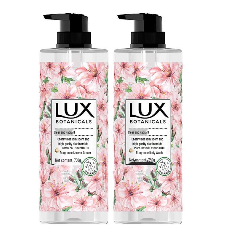 LUX Plant Essential Oil Cherry Blossom Body Wash (750g x 2)
