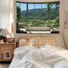 Background Cloth Bedroom Room Renovation Window Dormitory Bedroom Room Fake Landscape Hanging Cloth Wall Tapestry