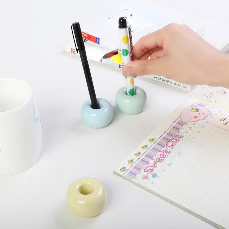 Kreative Badezimmer Keramik Zahnbürstenhalter Tragbare Mini Macaron Farben Pinsel Ständer Regal Grundrahmen Lagerregal Bad Werkzeug