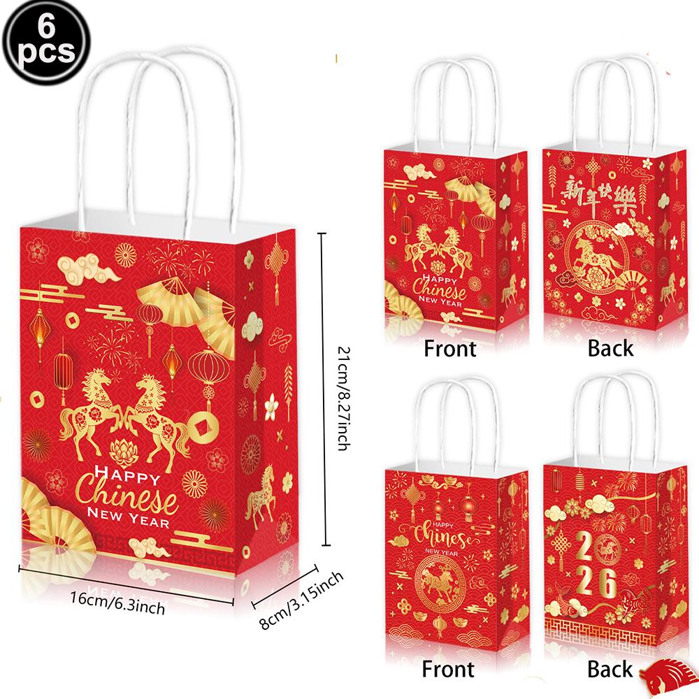 2026 Chinese New Year Hanging Decorations Red Spring Festival Hanging Ornament Pendants Chinese Horse New Year Party Supplies