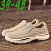 Lata mäns skor stor storlek tygskor mäns sommar andningsbara Läder