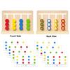 Children Montessori Educational Wooden Toys Four Colors Walking Game Toys Sensory Education for Baby Train Logical Thinking Toys