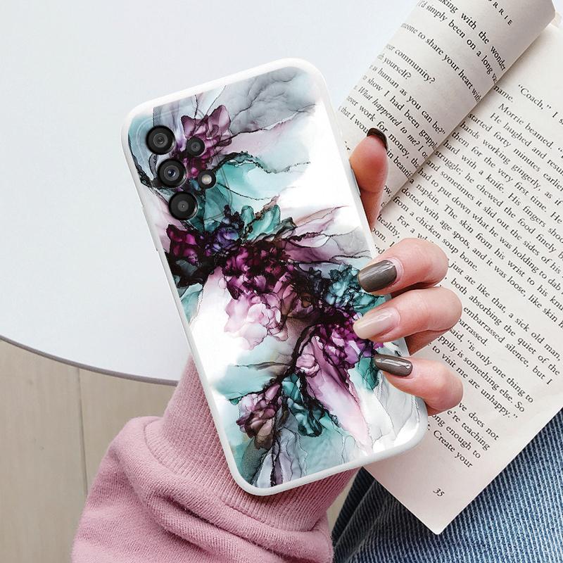 Case For Samsung Galaxy A53 5G A 53 Back Cover Protective Silicone Funda Fashion Marble Stone Texture Coque For Samsung A53 Capa