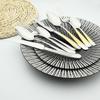 Gold Silverware Cutlery Set Mirror Polishing Tableware 18/10 Stainless Steel Dinnerware Spoons Knife Tea Spoon Vintage High Quality Home Flatware