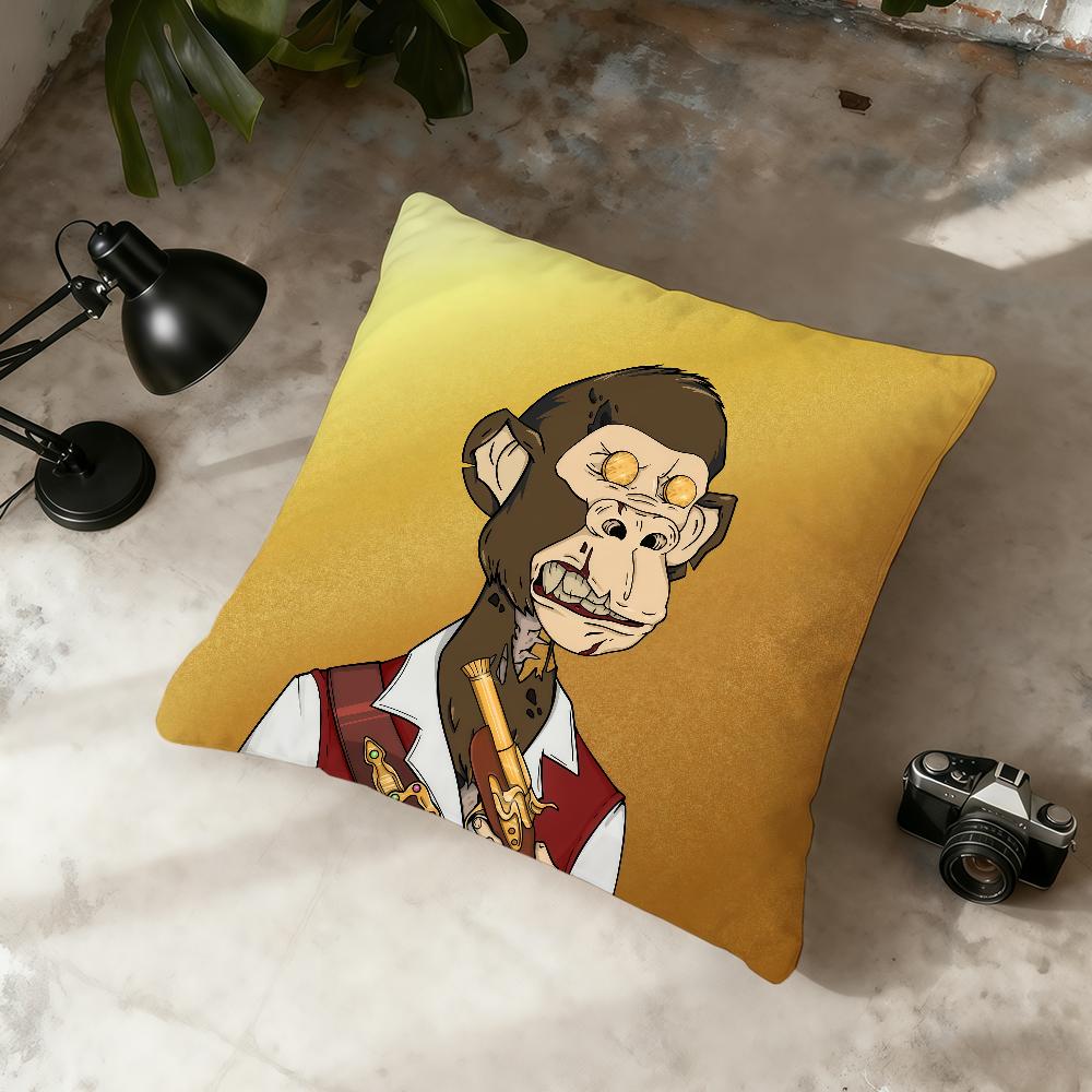 Cool N-NFT Monkey Cushion Cover Home Office Convenient Nordic Simplicity Hit With Zipper Cushion Cover