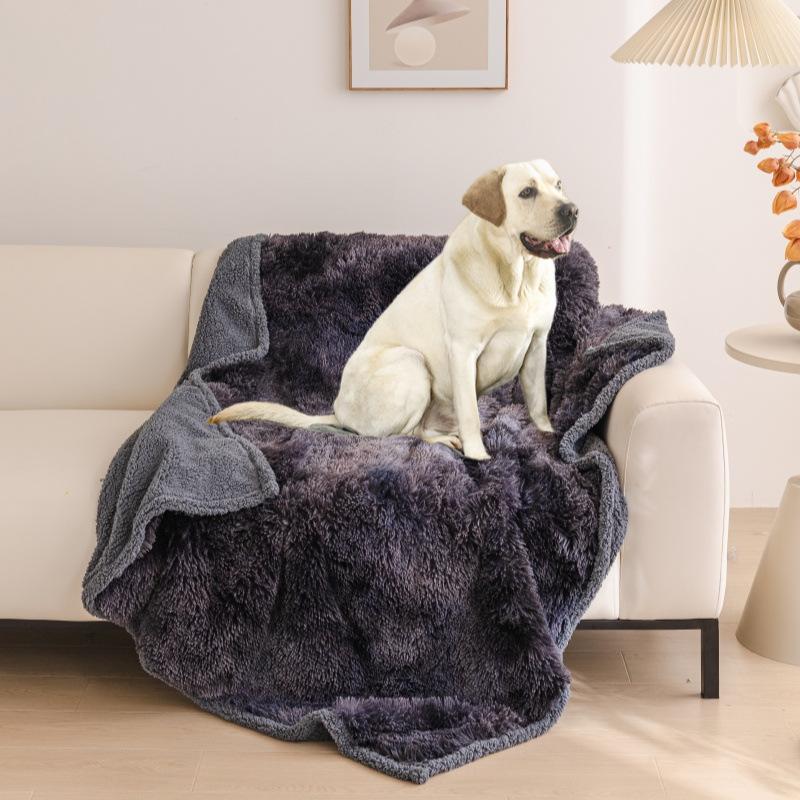 Pet Waterproof Blanket Flannel Shu Cotton Lint Sherpa Thickened Pet Blanket Kennel