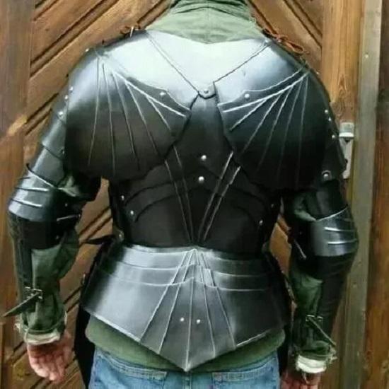 Halbe Rüstung Gotische Halbkörperrüstung Kostüm Jahrhundert Halbkörperrüstung für Cosplay Reenactment LARP Rüstung