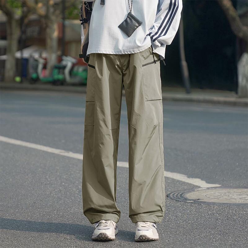 

VUUG Men s American Style Straight-Leg Casual Pants L (115-135 lbs)