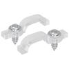 LED Strip Clips 23.8 Mm 2 Pcs Transparent