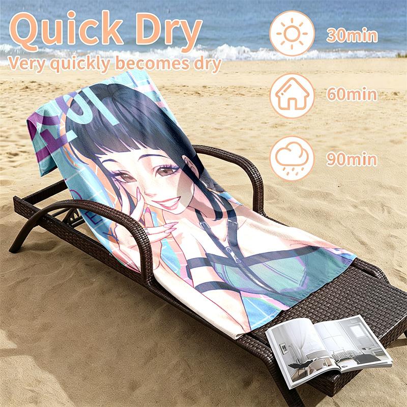 Kpop demon hunters Beach towels also serve as bath towels summer essential a musthave for the outdoors the beach and the pool