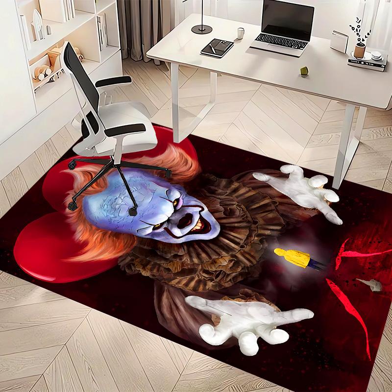 Pennywise the Dancing Clown3 Printed Absorbent Washable Carpet, Non-Slip Bathroom Mats, Kitchen Rugs, Yoga Mat,Living Room Entrance, Camping Picnic Ru