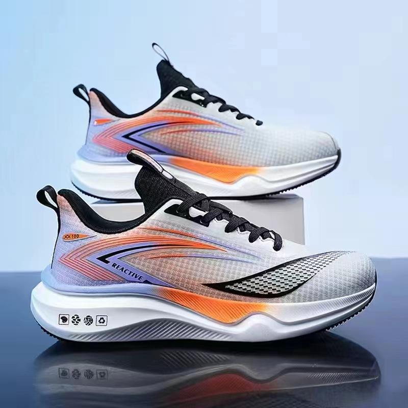 Men's spring and autumn new running shoes men's sports high elastic ultra-light running shoes breathable mesh casual sports shoes men