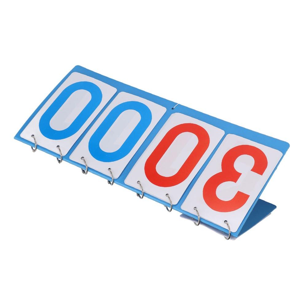 Blue Red Numbers Flip Score Keeper Waterproof Sports Scoreboard Tabletop Scoreboard  Table Tennis