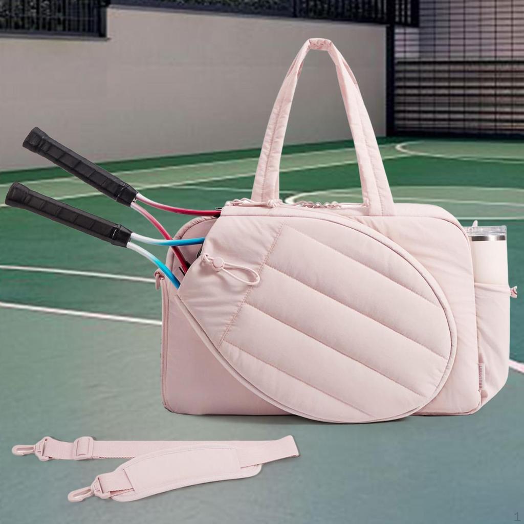 Tennisbag for kvinner Racket med sidelommer Padle vanntett Rommer 2 racketer Lettvekt