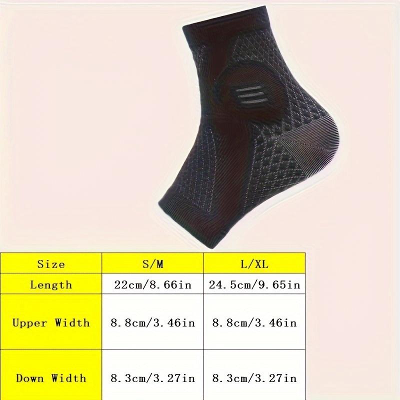 1Pc Knitted Breathable Ankle Support Brace Best Compression For Foot Heel Pain Relief Comfortable Fit