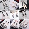 Ladies' Light Luxury Earrings Fashionable Earrings with Exaggerated Creativity Titanium Steel Geometric Contrasting Colors Unique Accessories  Jewelry