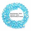 6/8/10mm Sizes Faceted Glass Beads Pink Blue Crystal Earth Beads  for Jewelry Making