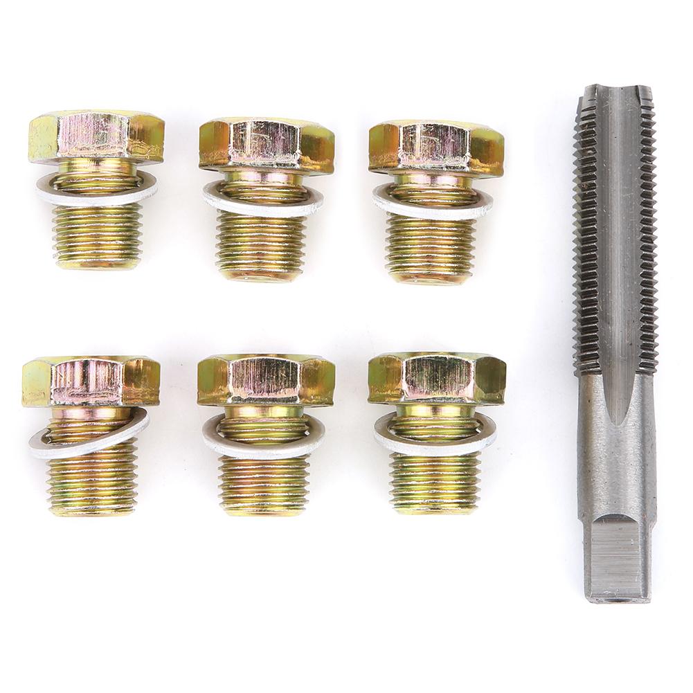 M13 X 1.25MM Oil Drain Plug Tap Thread Repair Kit Oil Pan Screws Rethread Tool