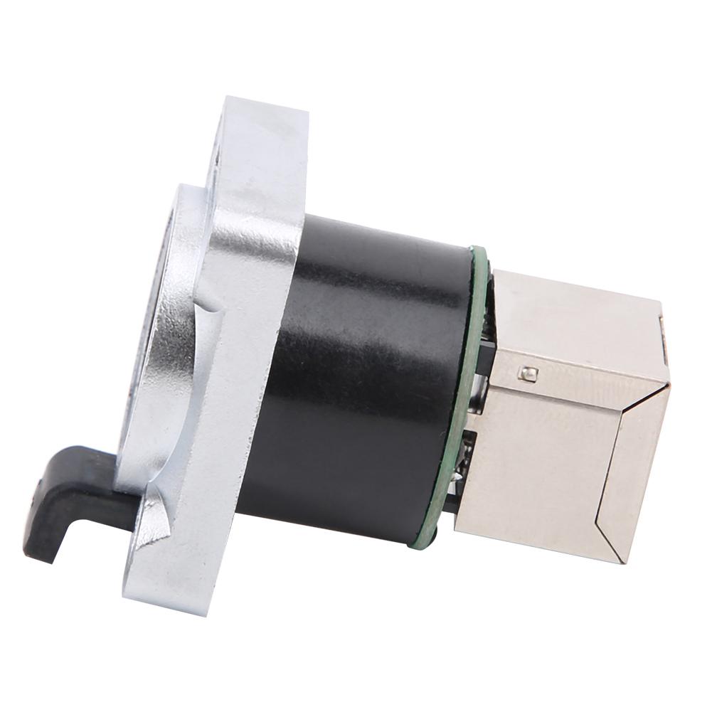 RJ45 Angled Connector Waterproof Round Insulator PA Material YTRJ45 Aviation Plug