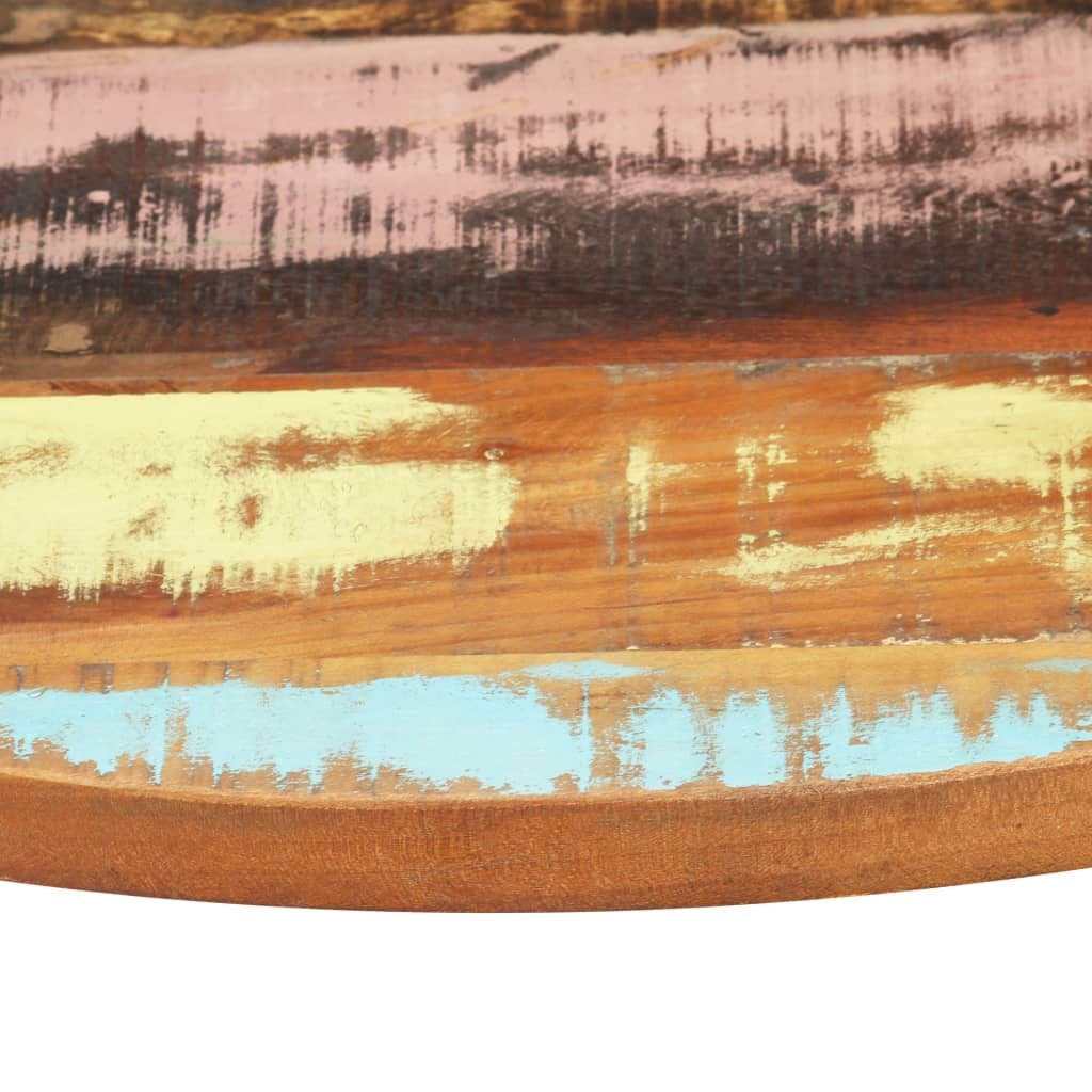 Round Table Top 50 Cm 25 27 Mm Reclaimed Solid Wood