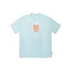 Li Ning Letter Print Casual Short Sleeve T-Shirt Unisex Tops Stone-Blue-Grey AHST655-5