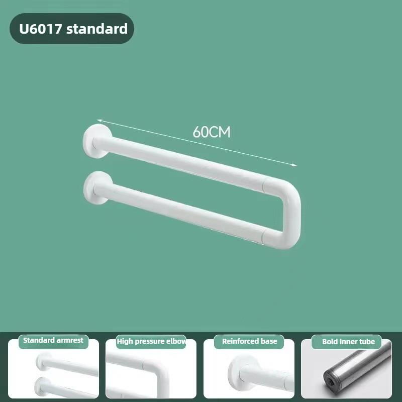Bathroom Foldable Toilet Armrest Elderly Disabled Accessible Handrails Household Stainless Steel Auxiliary Banister
