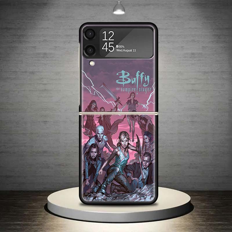 Buffy the Vampire Slayer Phone Case For Samsung Galaxy Z Flip 7 6 5 4 3 5G Shockproof Cover Z Flip7 Flip6 ZFlip5 Flip3 Flip4 Lux