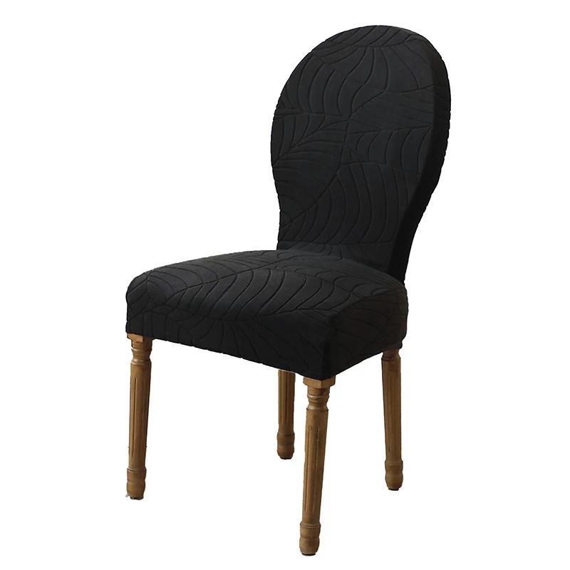 1/4Pcs European Round Backrest Chair Cover Elastic Dining Chair Slipcover Dust-Proof Furniture Protector For Home Wedding Decor