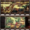 Chinese Style Desktop Lacquer Screen Ornament - Handmade Souvenir Home Decoration Gift