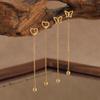 High-End Korean Style Titanium Heart Earrings - Anti-Drop & Anti-Snag Design for Women