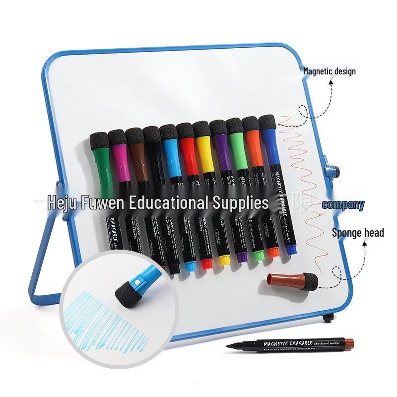 12-Color Strong Magnetic Erasable Whiteboard Marker Set