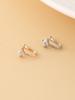 1pc Mini Four-Leaf Clover U-Shaped False Nose Ring, Women's Nose Clip, No Piercing Required