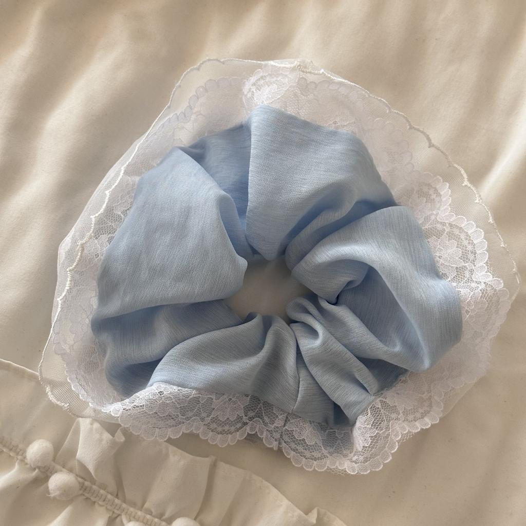 Large Big Hair Accessories Korean for Women Girl Tie Scrunchie Rubber Band Elastic Fascinators Elegant Popular  Kpop Fashion