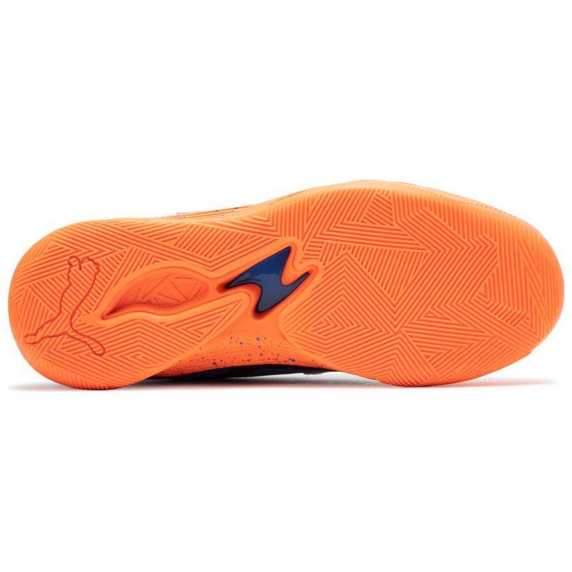 Puma Trc Blaze Court Nyc Comfortable Versatile Non-Slip Durable Mid-Top Basketball Shoes Men Sneaker White Blue Orange 379218-01