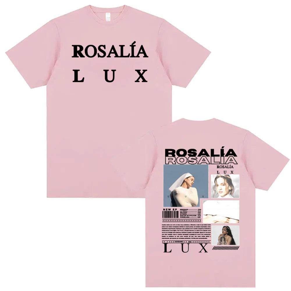 Singer Rosalia LUX New Album Tour Graphic T Shirt Men Women Vintage Aesthetic Short Sleeve Tshirt Cozy Summer 100 Cotton Shirt