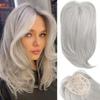 Gradient Gold Long Hair Wig with Bangs – Natural, Breathable Synthetic Fiber for European and American Women